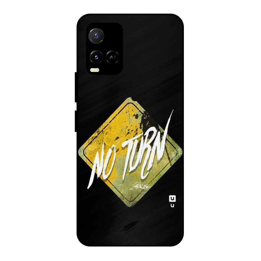 No Turn Metal Back Case for Vivo Y21A
