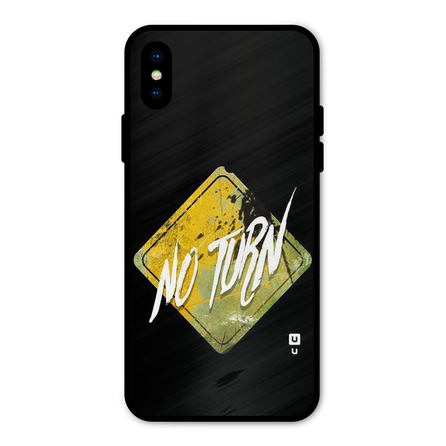 No Turn Metal Back Case for iPhone XS