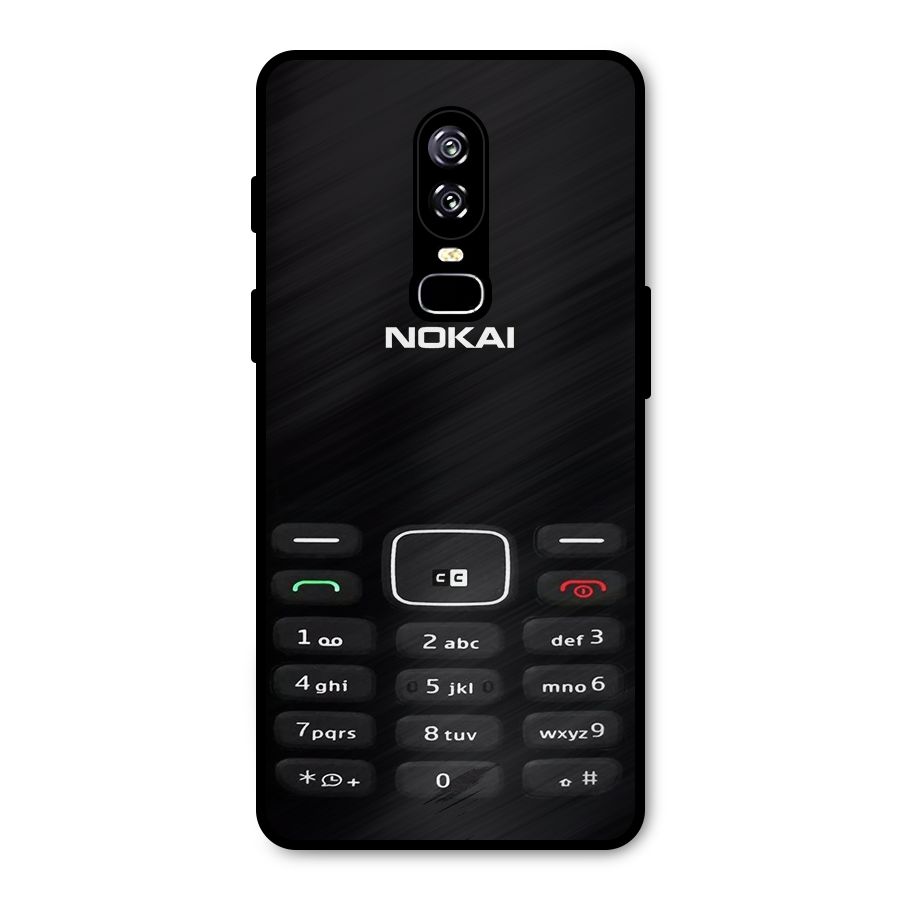 Nokia Bar Print Metal Back Case for OnePlus 6
