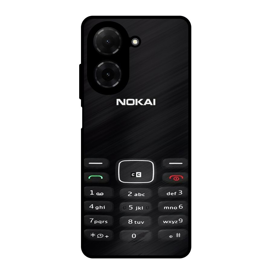 Nokia Bar Print Metal Back Case for Redmi A5 4G