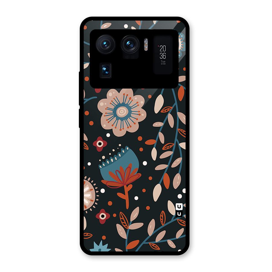 Nordic Arts Flowery Space Glass Back Case for Mi 11 Ultra