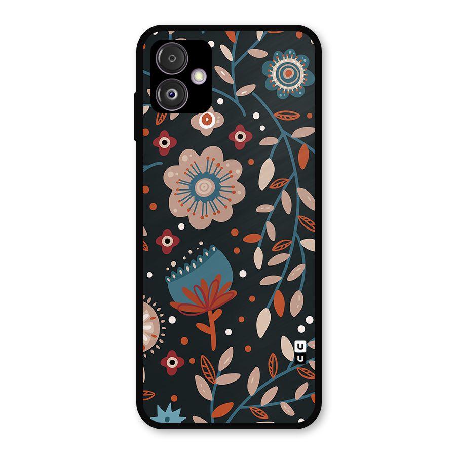 Nordic Arts Flowery Space Metal Back Case for Galaxy F14