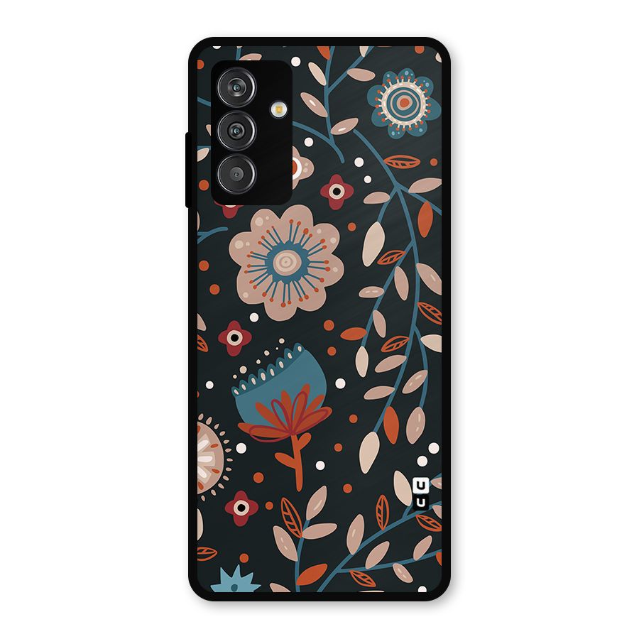 Nordic Arts Flowery Space Metal Back Case for Galaxy M13