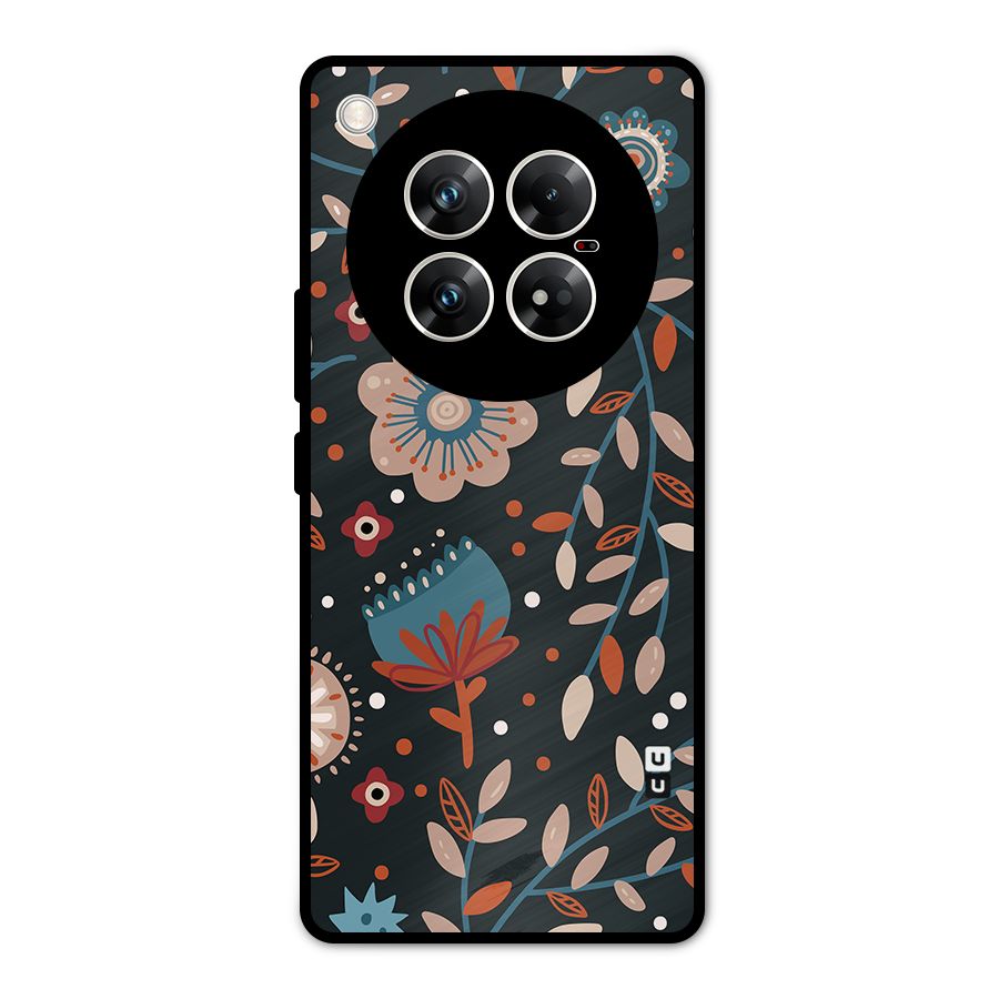 Nordic Arts Flowery Space Metal Back Case for Infinix Zero 40 5G