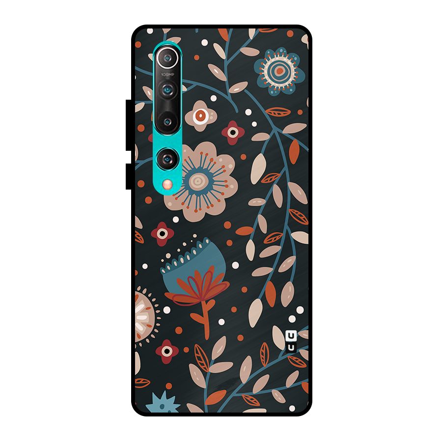 Nordic Arts Flowery Space Metal Back Case for Mi 10