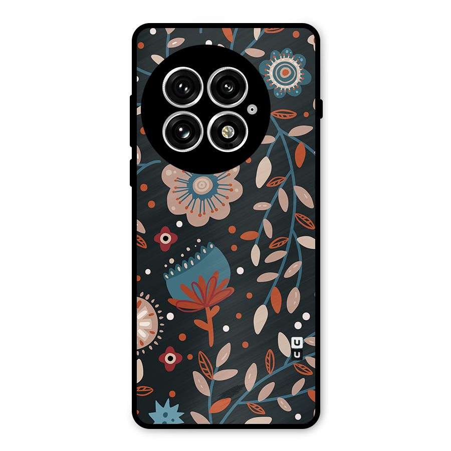 Nordic Arts Flowery Space Metal Back Case for OnePlus 13