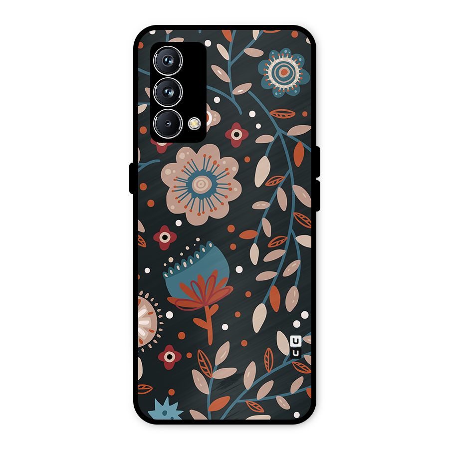 Nordic Arts Flowery Space Metal Back Case for Realme GT Master Edition