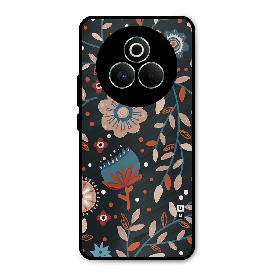 Nordic Arts Flowery Space Metal Back Case for Realme P3 Pro