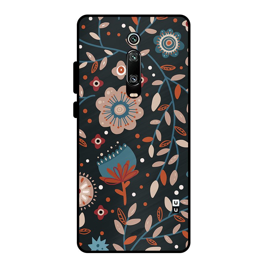 Nordic Arts Flowery Space Metal Back Case for Redmi K20 Pro