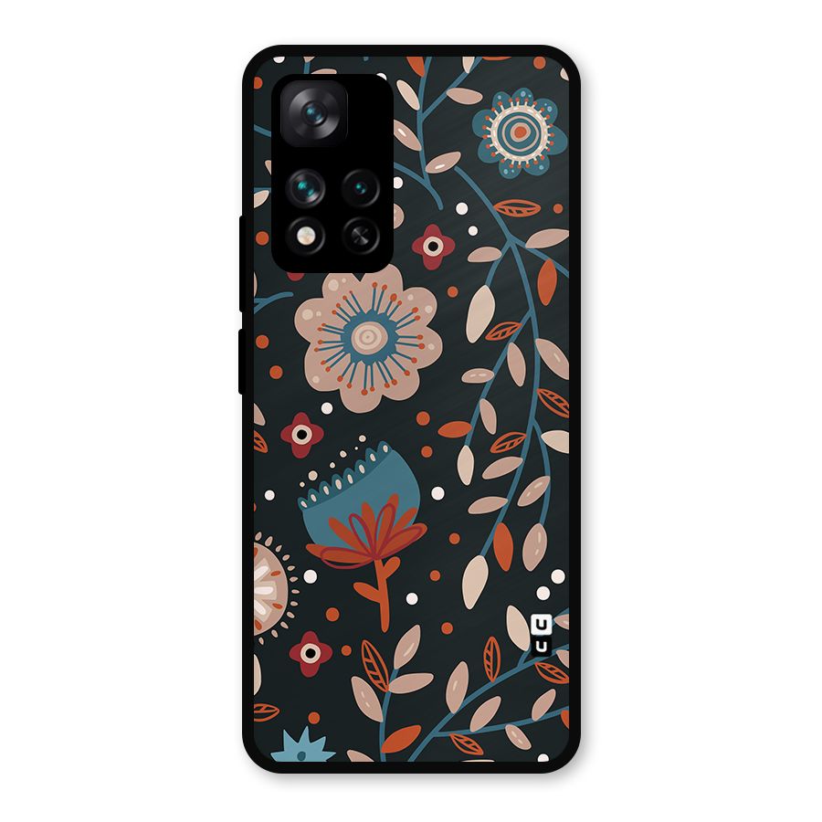 Nordic Arts Flowery Space Metal Back Case for Xiaomi 11i 5G