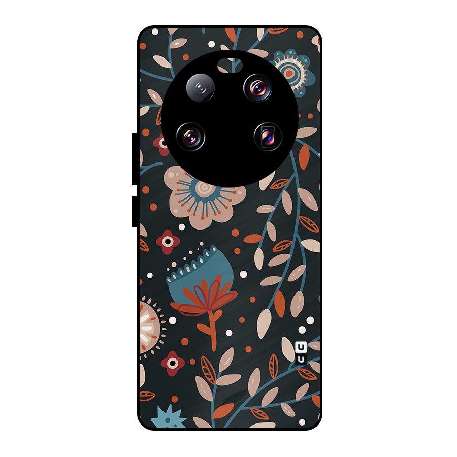 Nordic Arts Flowery Space Metal Back Case for Xiaomi 13 Ultra