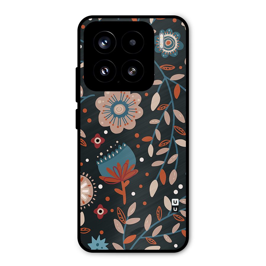 Nordic Arts Flowery Space Metal Back Case for Xiaomi 15