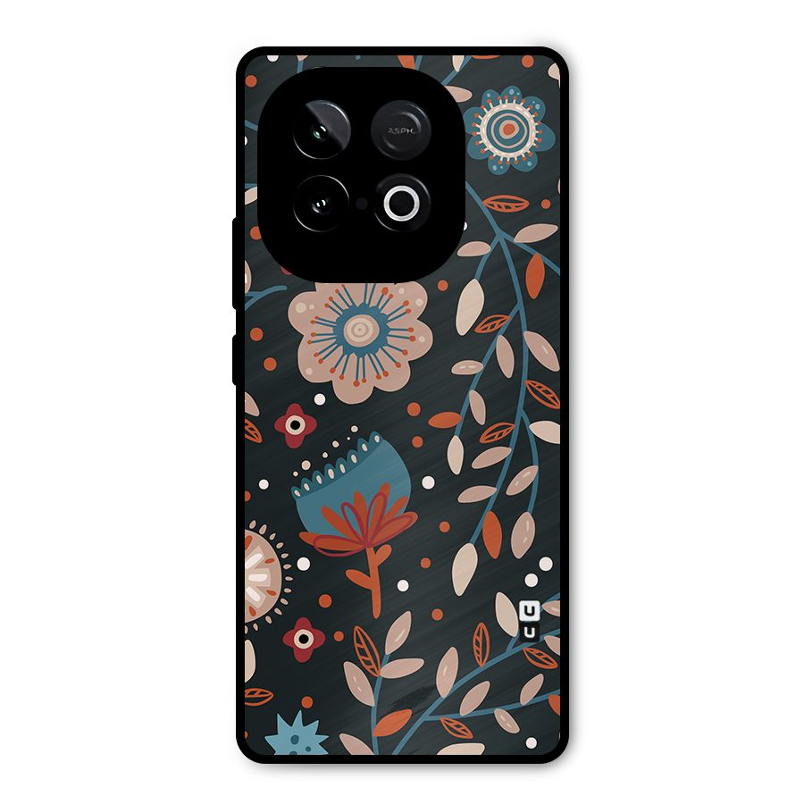 Nordic Arts Flowery Space Metal Back Case for iQOO Neo 10
