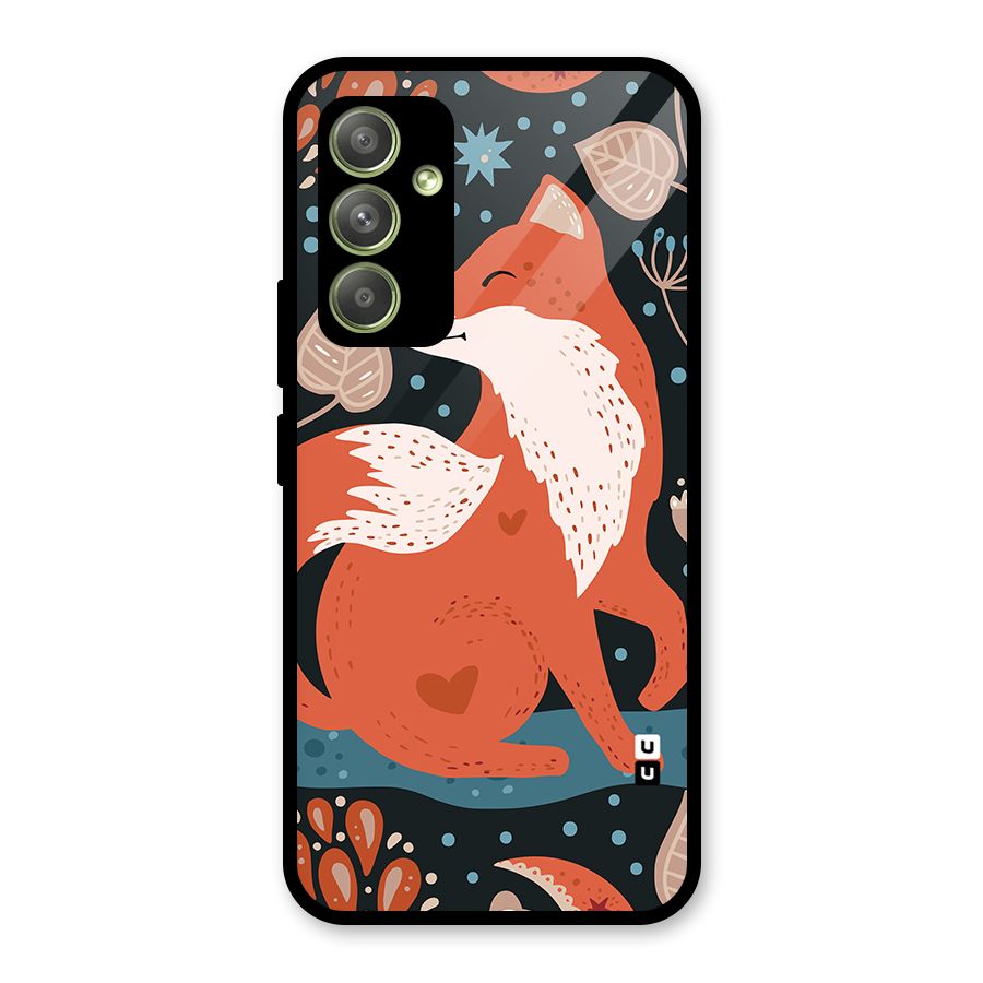 Nordic Arts Fox Glass Back Case for Galaxy A54