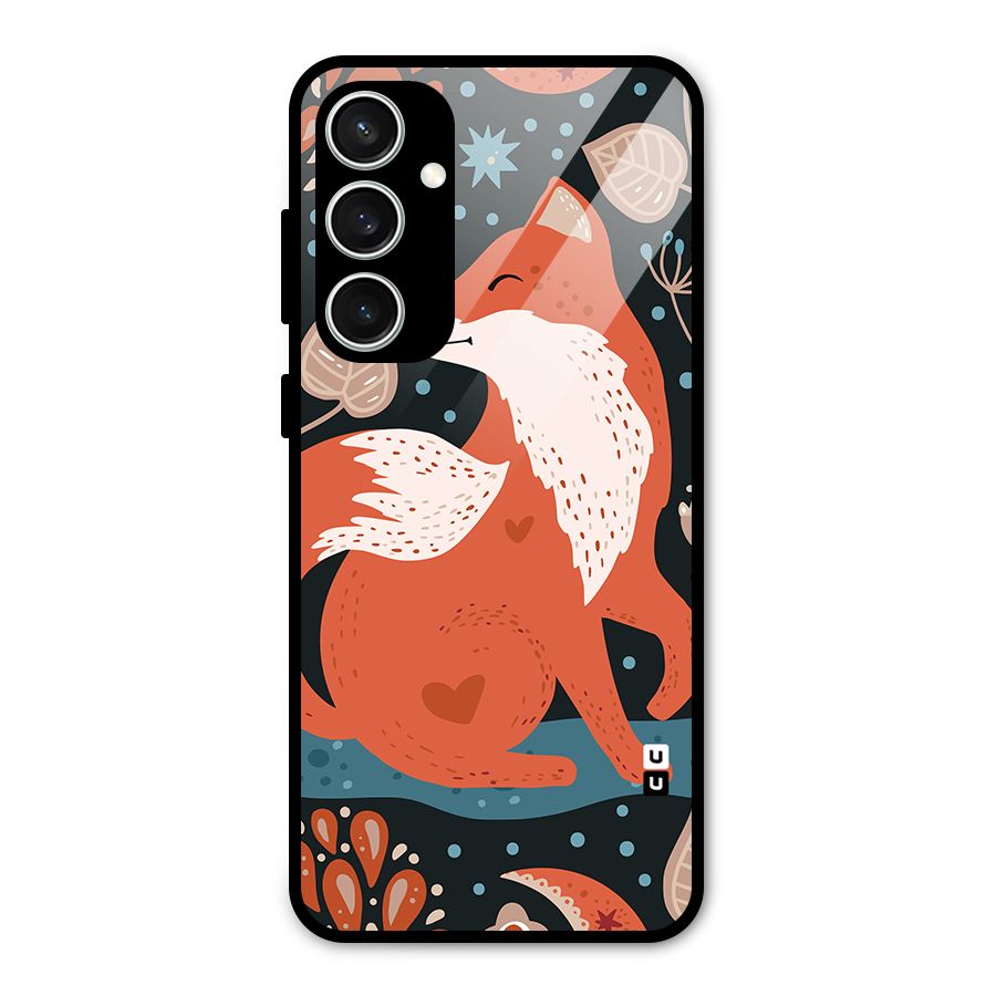 Nordic Arts Fox Glass Back Case for Galaxy S23 FE