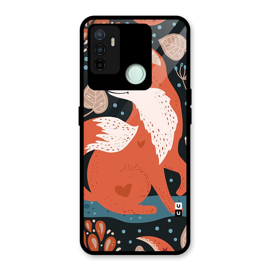 Nordic Arts Fox Glass Back Case for Oppo A53