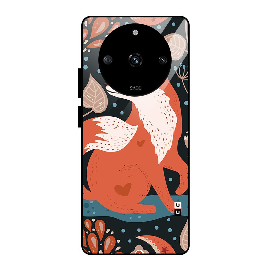 Nordic Arts Fox Glass Back Case for Realme Narzo 60 5G