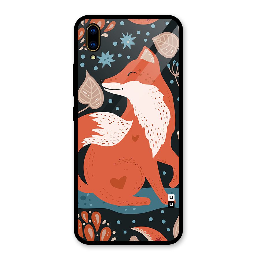 Nordic Arts Fox Glass Back Case for Vivo V11 Pro