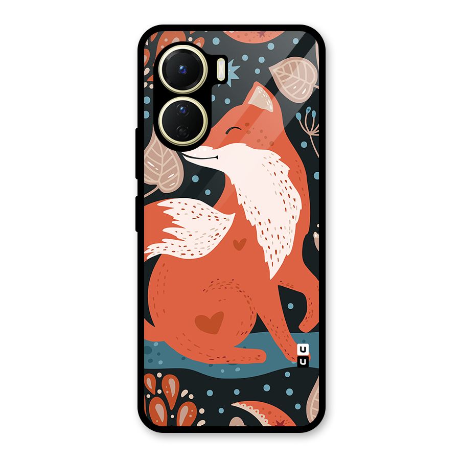 Nordic Arts Fox Glass Back Case for Vivo Y16