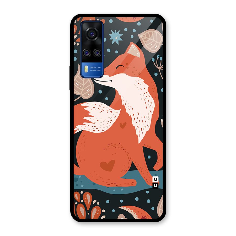 Nordic Arts Fox Glass Back Case for Vivo Y31