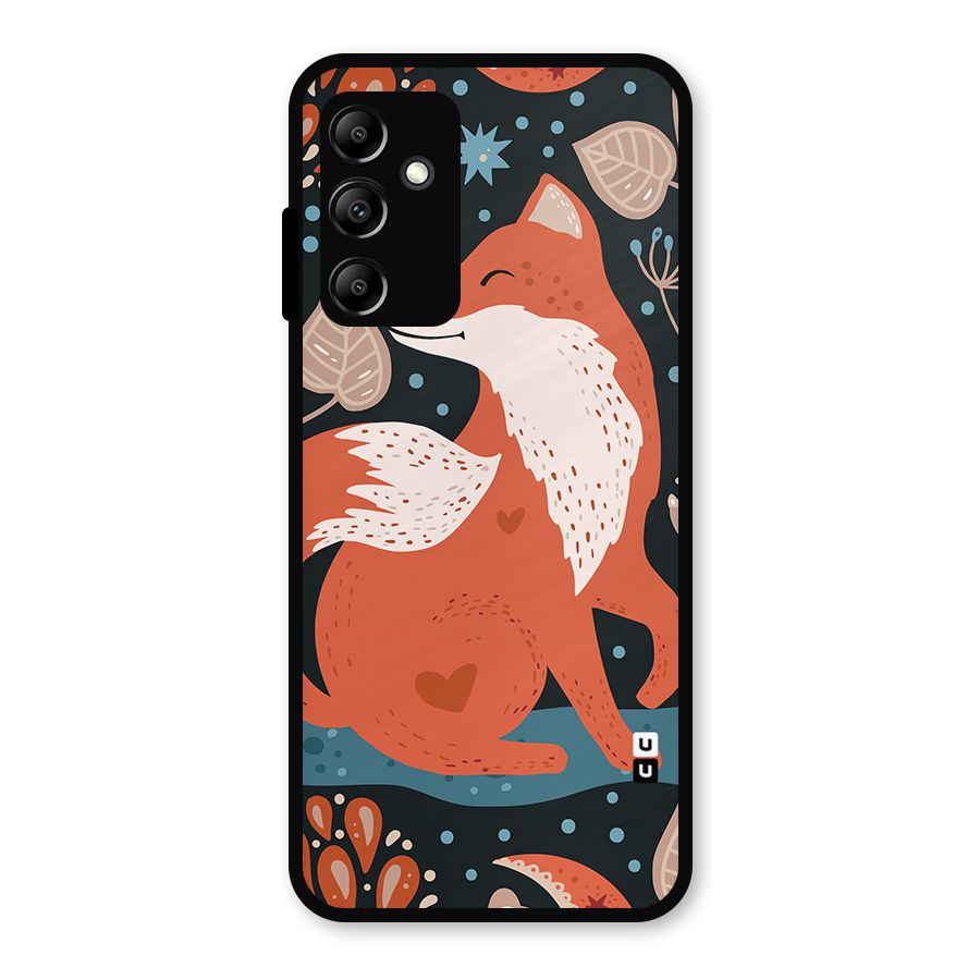 Nordic Arts Fox Metal Back Case for Galaxy A14 5G