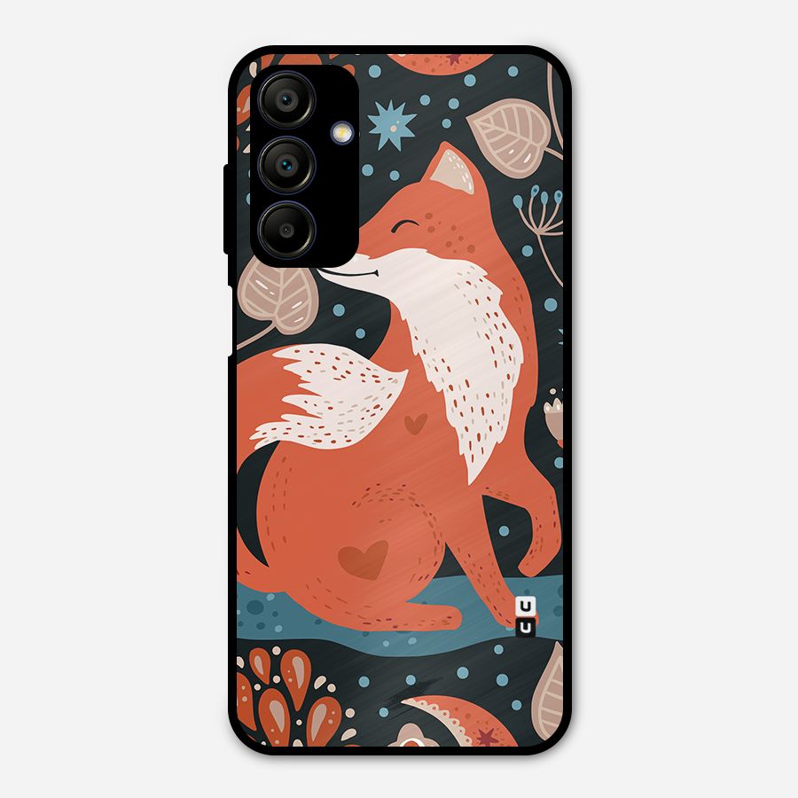 Nordic Arts Fox Metal Back Case for Galaxy A15 5G