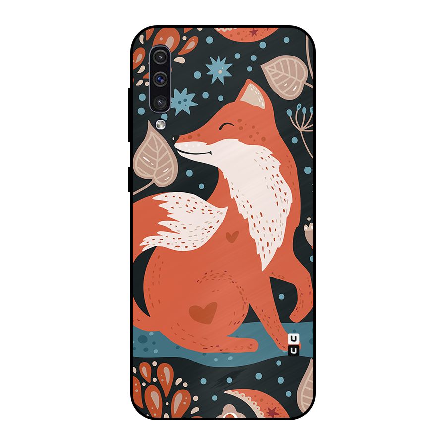 Nordic Arts Fox Metal Back Case for Galaxy A50