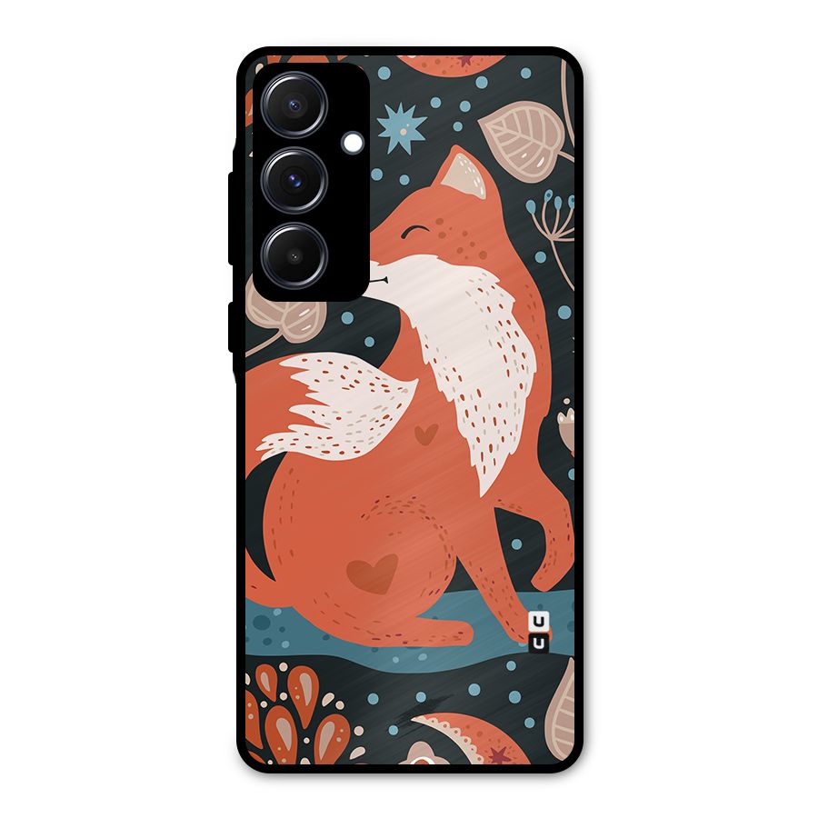 Nordic Arts Fox Metal Back Case for Galaxy A55