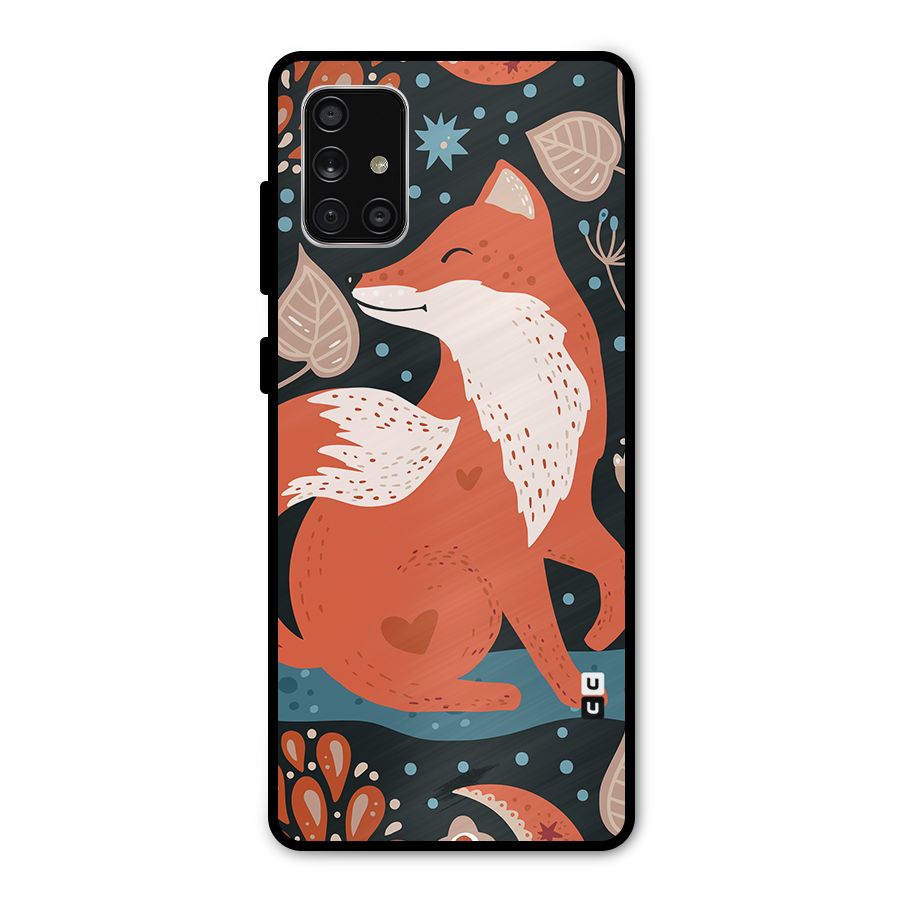 Nordic Arts Fox Metal Back Case for Galaxy A71