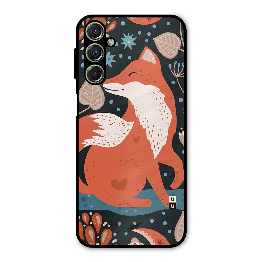 Nordic Arts Fox Metal Back Case for Galaxy M34
