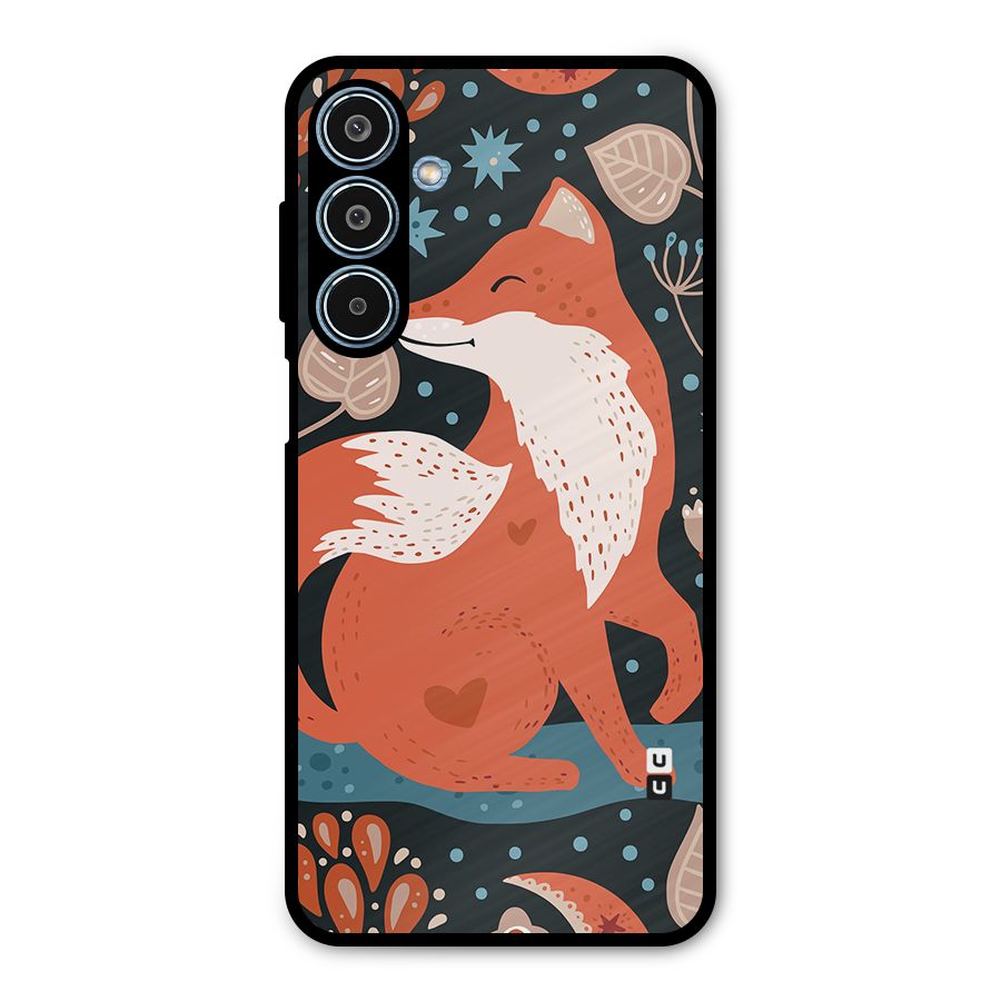 Nordic Arts Fox Metal Back Case for Galaxy M35