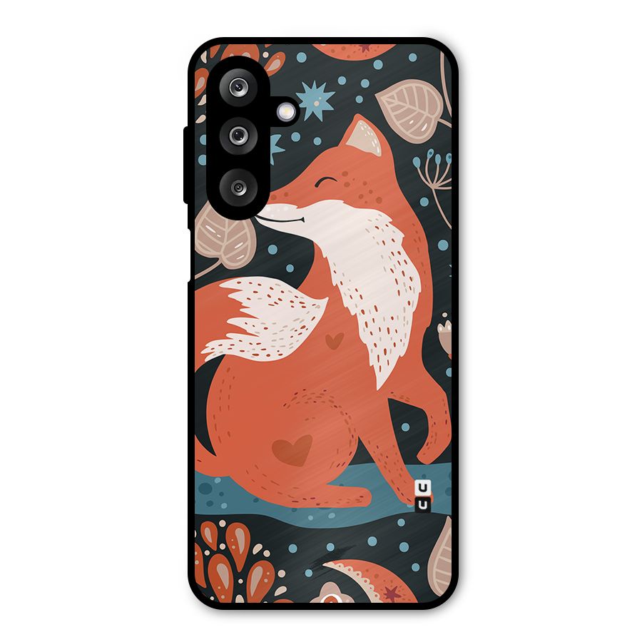 Nordic Arts Fox Metal Back Case for Galaxy M36