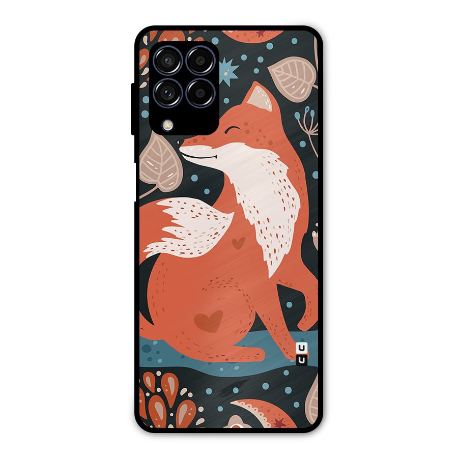 Nordic Arts Fox Metal Back Case for Galaxy M53 5G