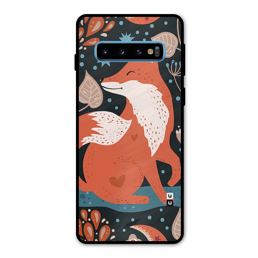 Nordic Arts Fox Metal Back Case for Galaxy S10
