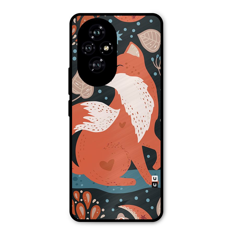 Nordic Arts Fox Metal Back Case for Honor 200