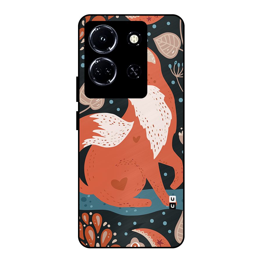 Nordic Arts Fox Metal Back Case for Infinix Note 30 5G