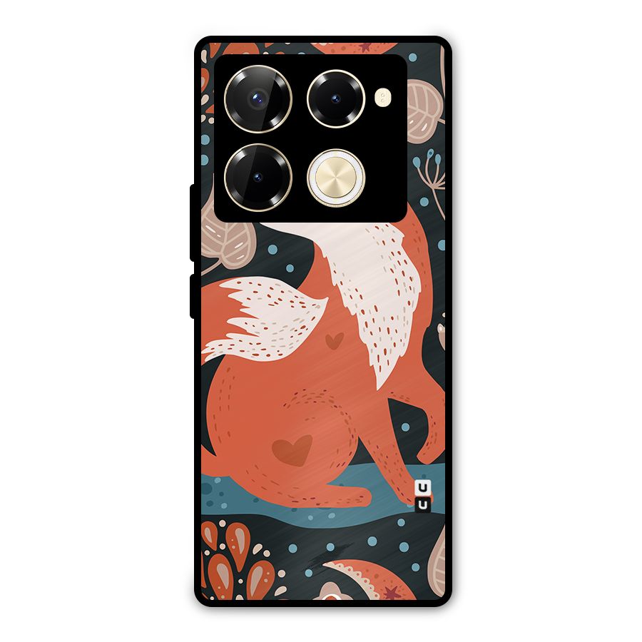 Nordic Arts Fox Metal Back Case for Infinix Note 40 Pro