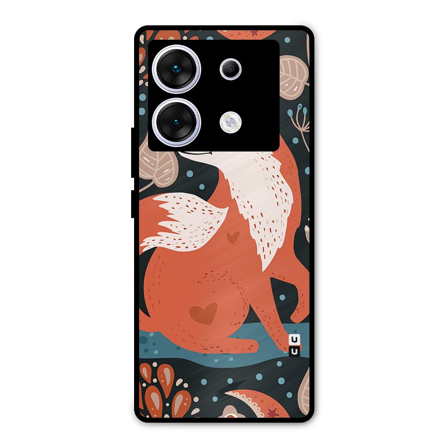 Nordic Arts Fox Metal Back Case for Infinix Zero 30 5G
