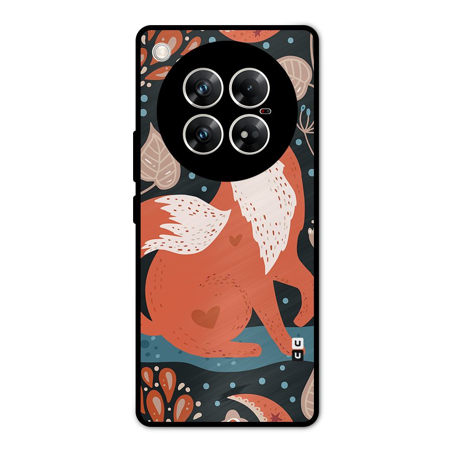 Nordic Arts Fox Metal Back Case for Infinix Zero 40 5G
