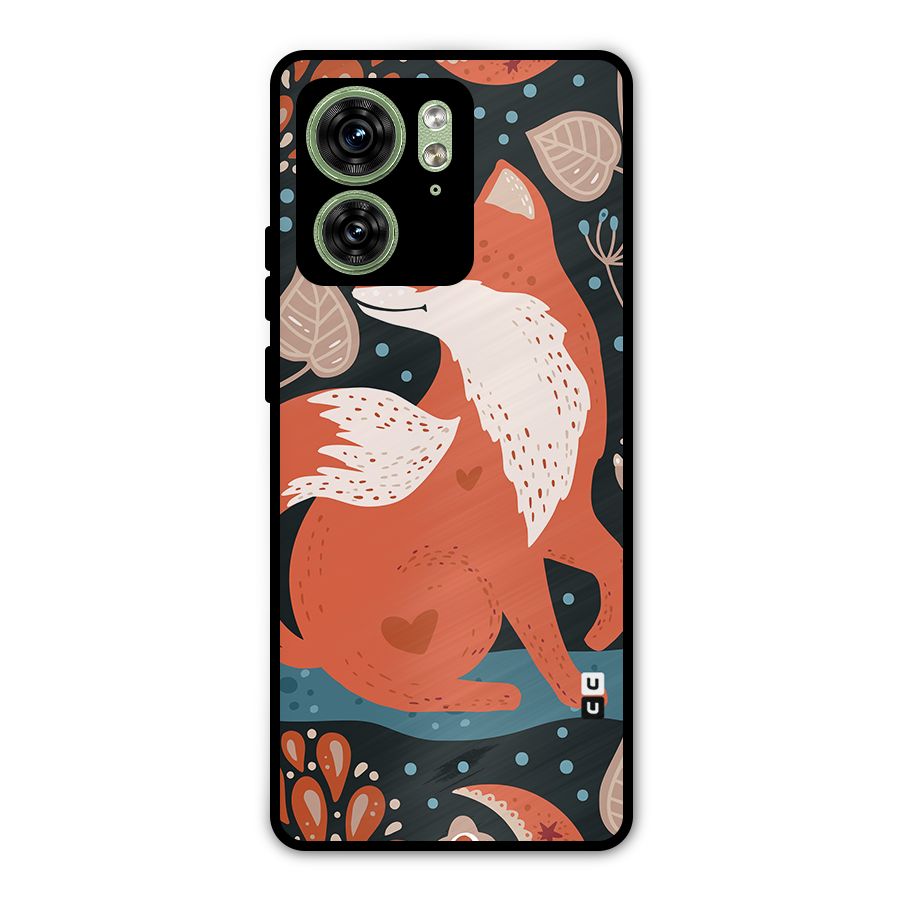 Nordic Arts Fox Metal Back Case for Motorola Edge 40 5G