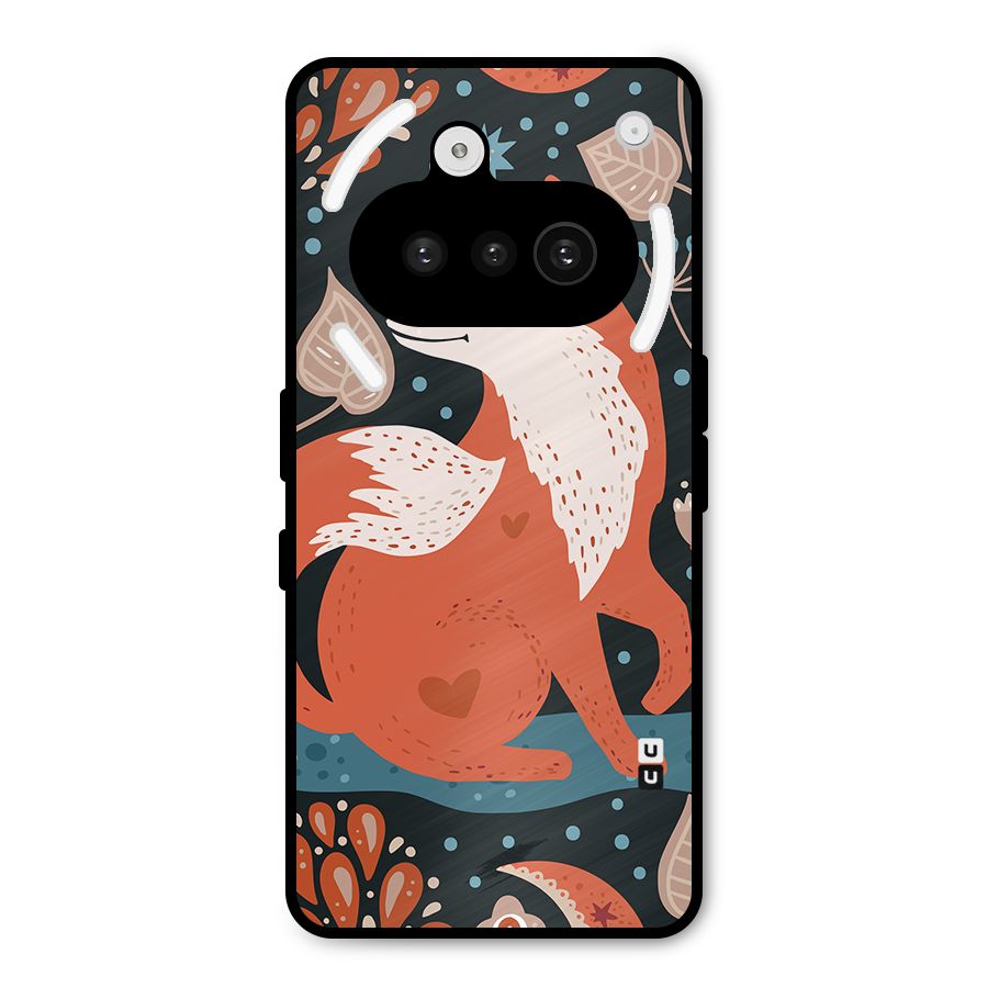 Nordic Arts Fox Metal Back Case for Nothing Phone 3a