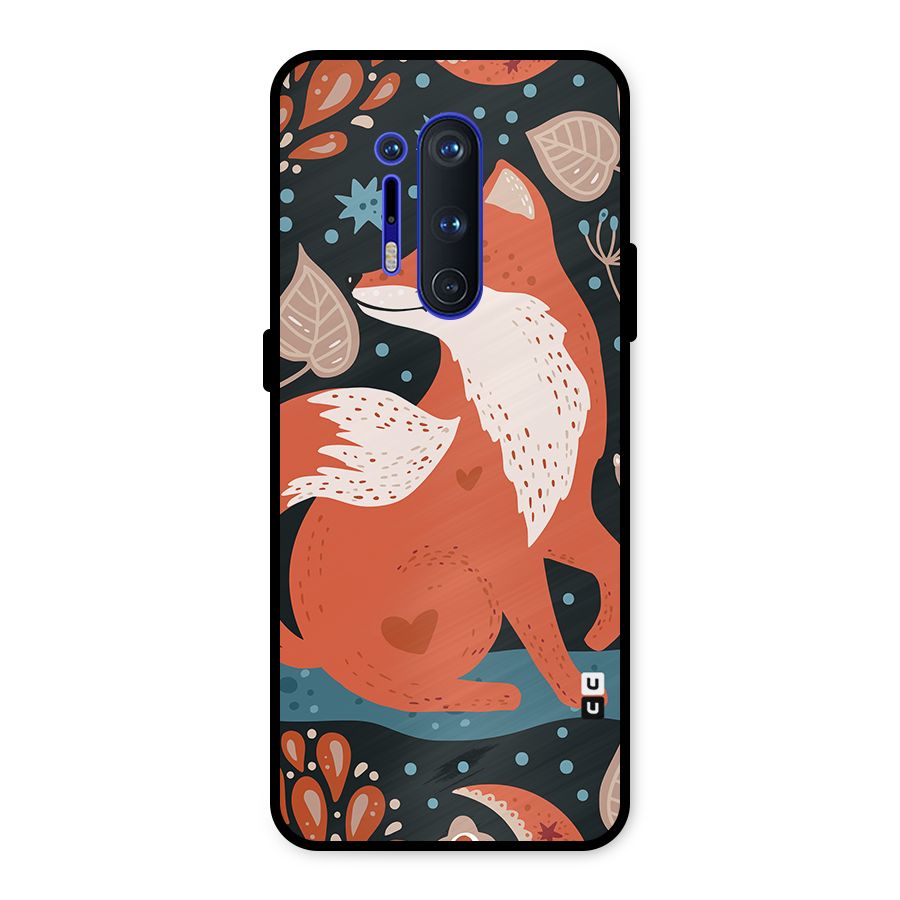 Nordic Arts Fox Metal Back Case for OnePlus 8 Pro