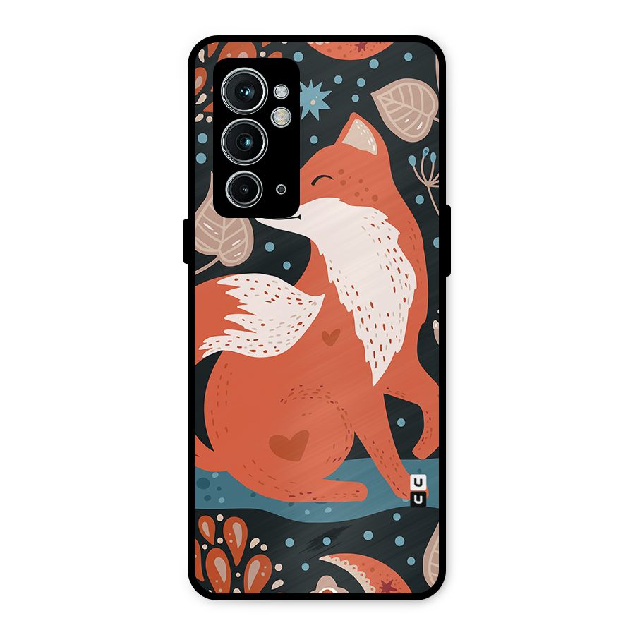 Nordic Arts Fox Metal Back Case for OnePlus 9RT 5G