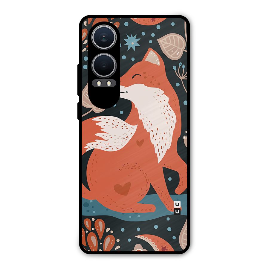 Nordic Arts Fox Metal Back Case for OnePlus Nord CE4 Lite