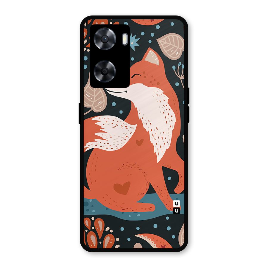 Nordic Arts Fox Metal Back Case for Oppo A77