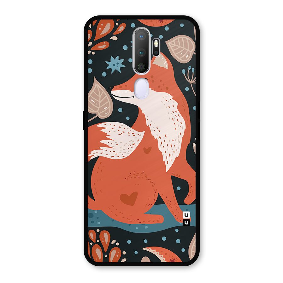 Nordic Arts Fox Metal Back Case for Oppo A9 (2020)