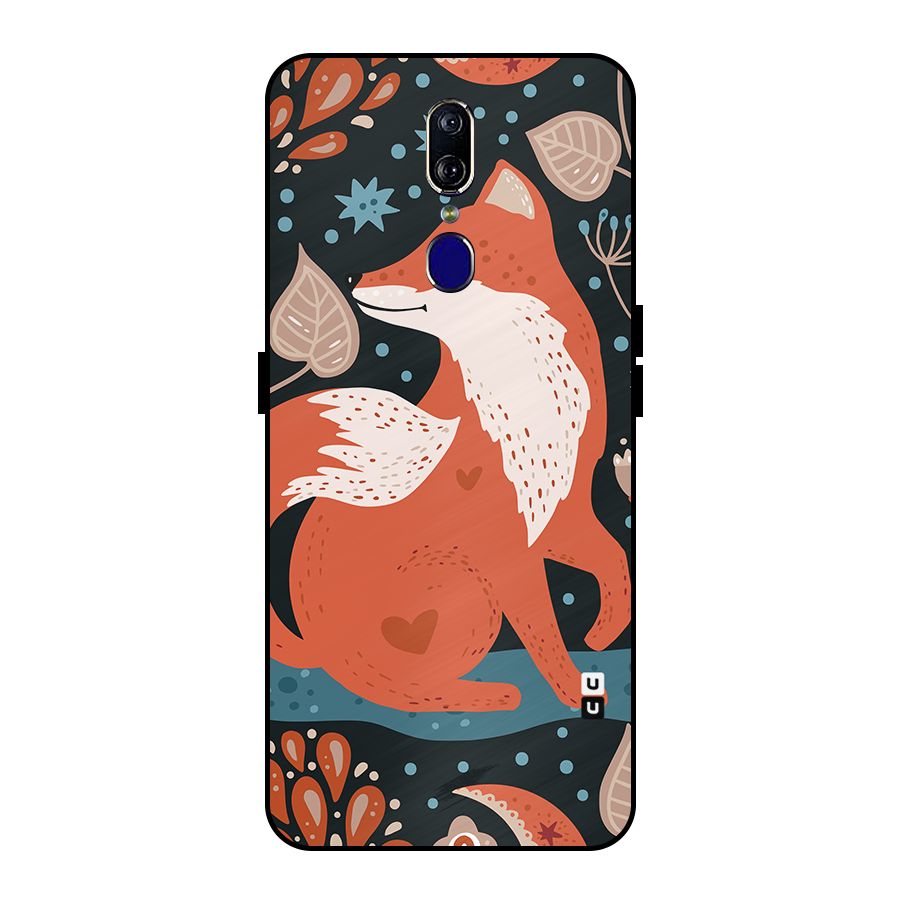 Nordic Arts Fox Metal Back Case for Oppo F11