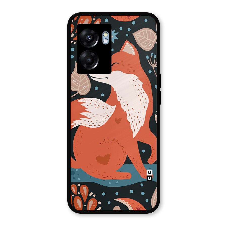 Nordic Arts Fox Metal Back Case for Oppo K10 (5G)