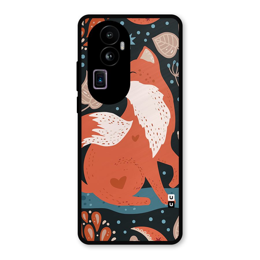 Nordic Arts Fox Metal Back Case for Oppo Reno10 Pro Plus