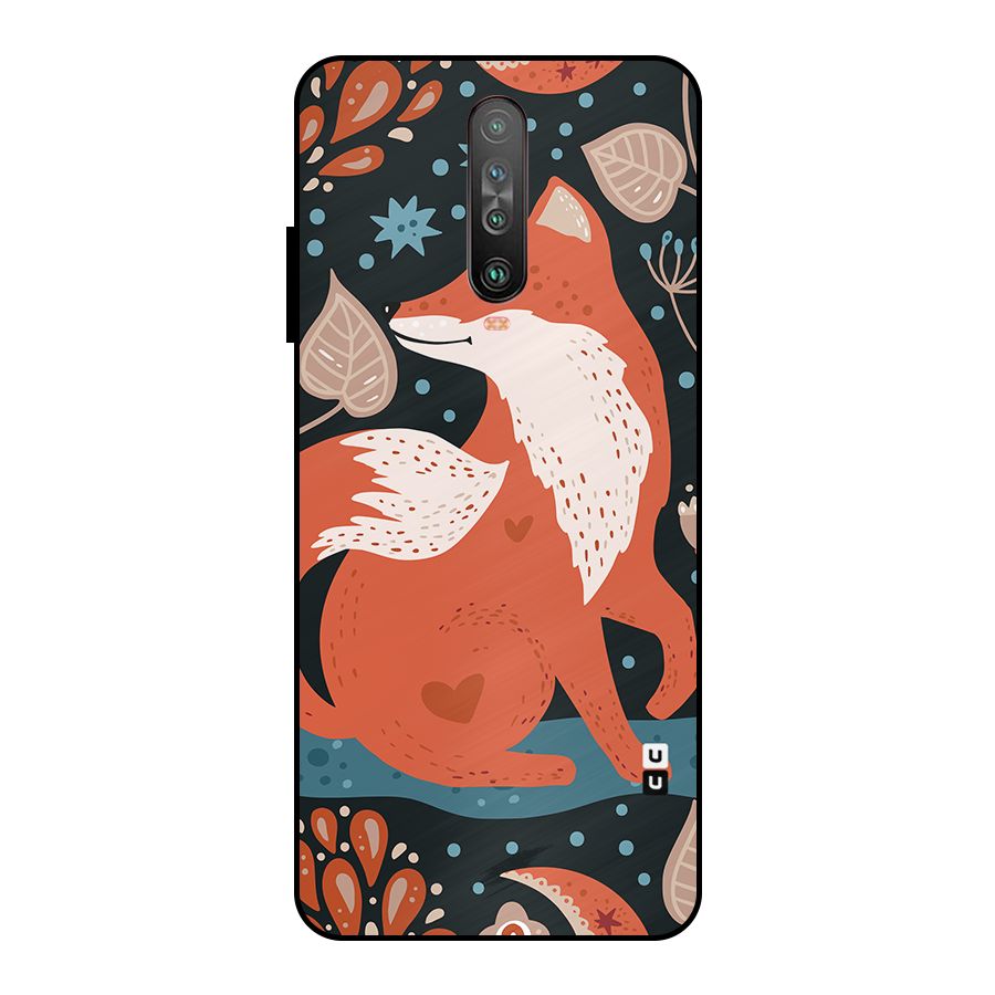Nordic Arts Fox Metal Back Case for Poco X2
